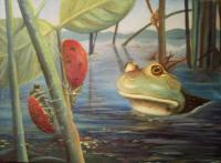Surreal - Amphibious Fantasy - Oil On Canvas